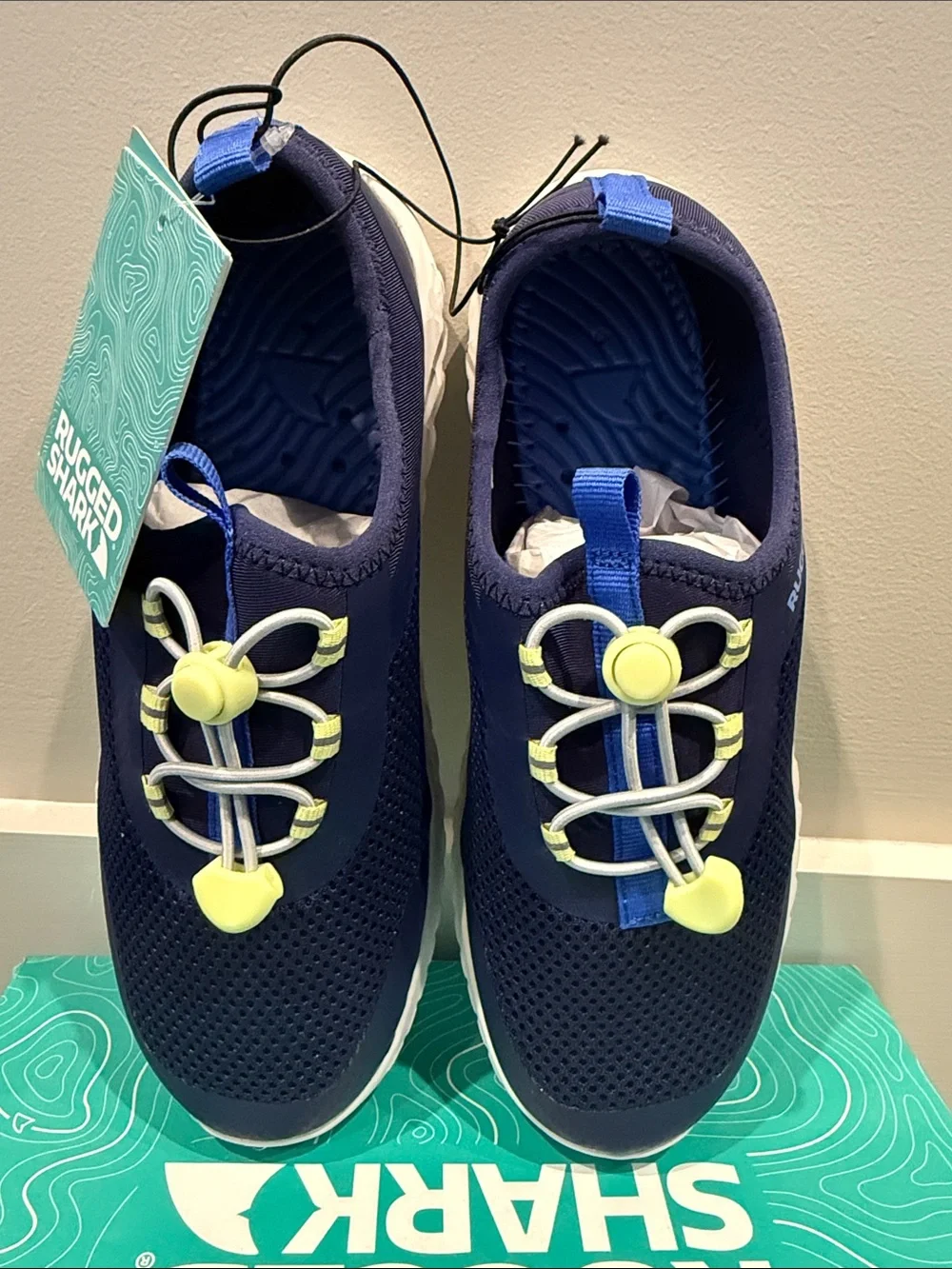 Rugged Shark Kids Navy Blue Water Shoes